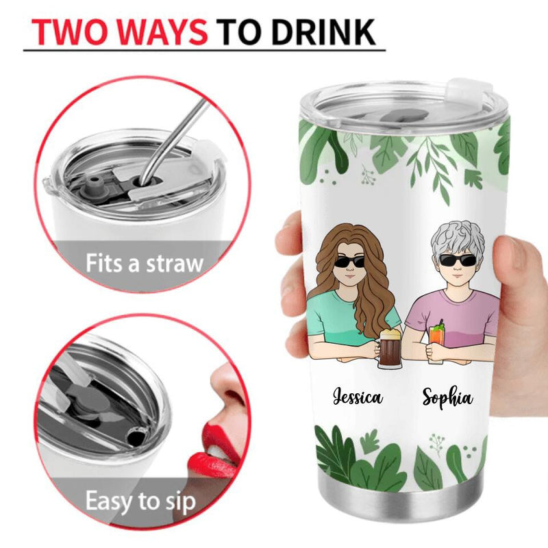 Personalized Mom Tumbler - Up to 5 Kids - Gift For Mom From Daughter/Son - I'm So Glad You Looked After Me Better Than Your Plants