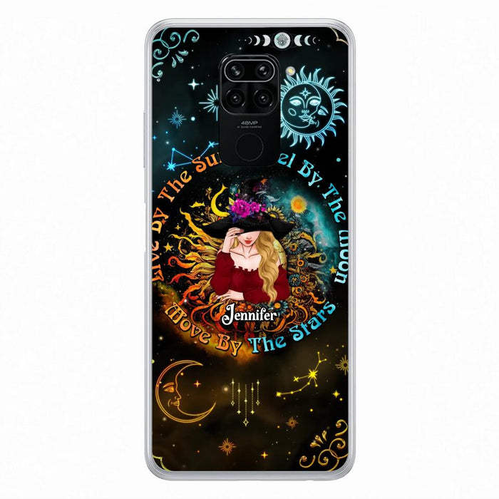 Custom Personalized Witch Phone Case - Gift Idea For Halloween/Witch Lovers - Live By The Sun Feel By The Moon Move By The Stars - Case For Oppo, Xiaomi & Huawei