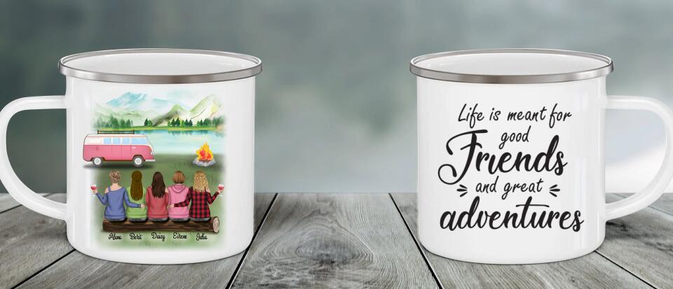 Personalized Camping Mug - Best Gift For Camping Lovers, Friends - We Are More Than Just Camping Friends