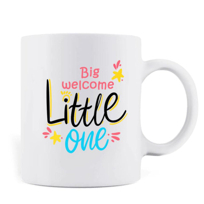 Personalized Pregnant Mom/Baby Shower Coffee Mug - Best Gift for Pregnant Mom - Big Welcome Little One - EG568B