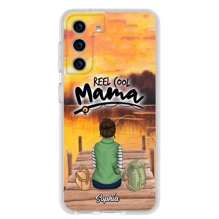 Custom Personalized Fishing Mom Phone Case - Mother's Day Gift Idea For Fishing Lovers - Reel Cool Mama - Case for iPhone/Samsung