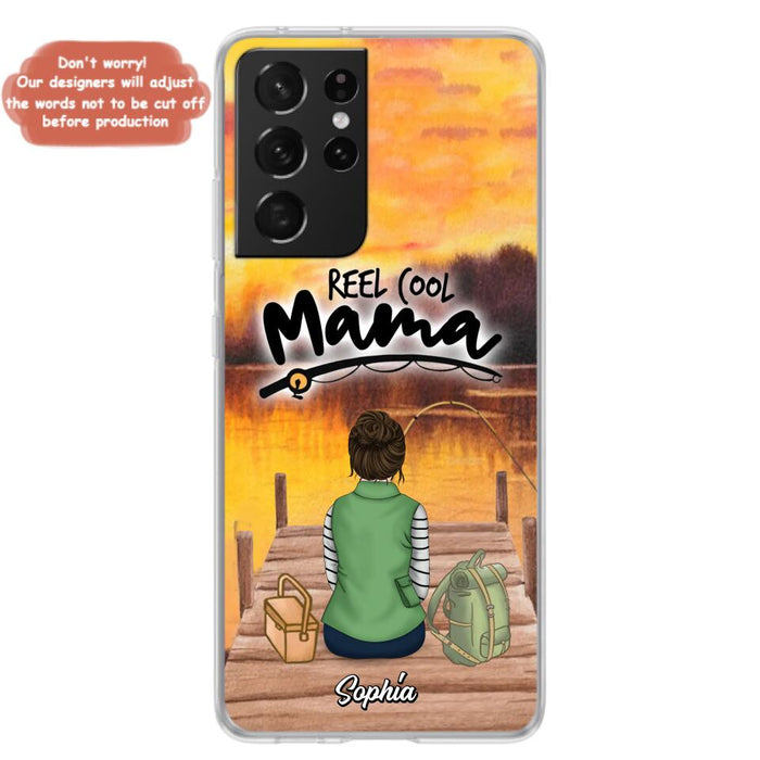 Custom Personalized Fishing Mom Phone Case - Mother's Day Gift Idea For Fishing Lovers - Reel Cool Mama - Case for iPhone/Samsung