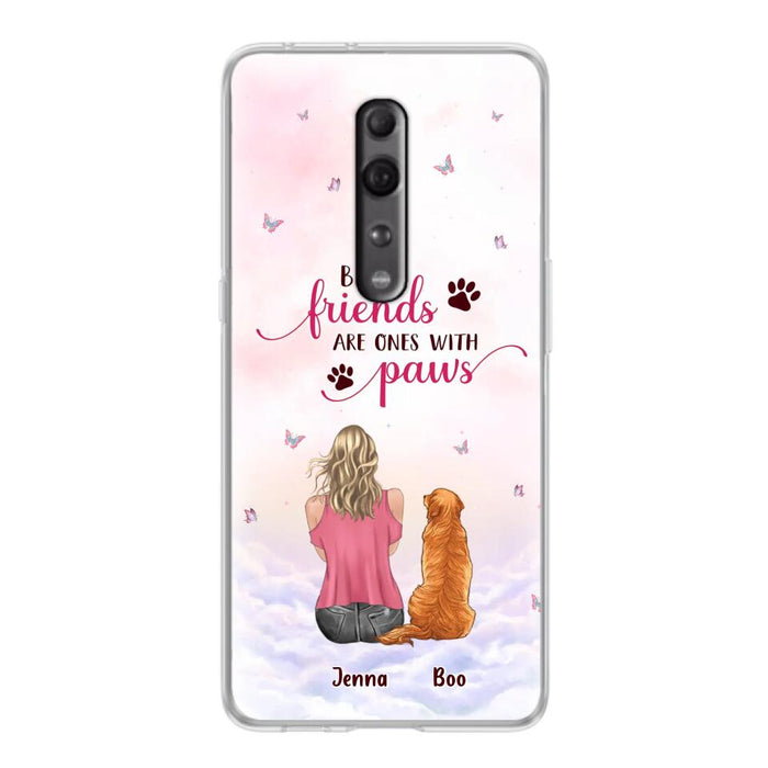 Custom Personalized Dog Mom Phone Case - Upto 5 Dogs - Mother's Day Gift Idea For Dog Lovers - Best Friends Are Ones With Paws - Case for Xiaomi/Oppo/Huawei