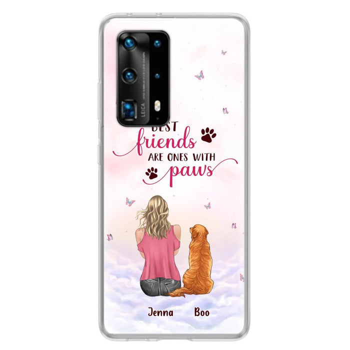 Custom Personalized Dog Mom Phone Case - Upto 5 Dogs - Mother's Day Gift Idea For Dog Lovers - Best Friends Are Ones With Paws - Case for Xiaomi/Oppo/Huawei