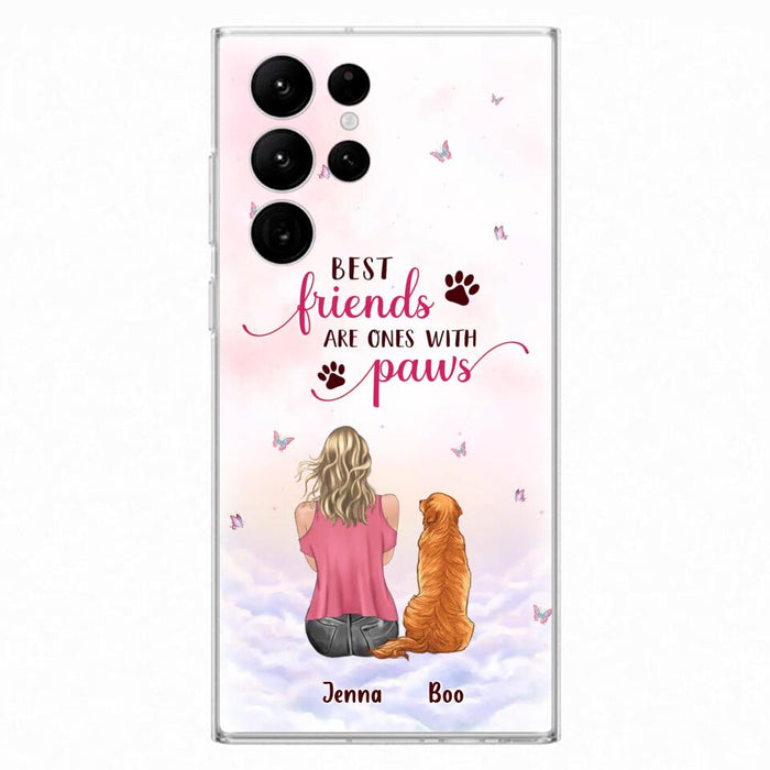 Custom Personalized Dog Mom Phone Case - Upto 5 Dogs - Mother's Day Gift Idea For Dog Lovers - Best Friends Are Ones With Paws - Case for iPhone/Samsung