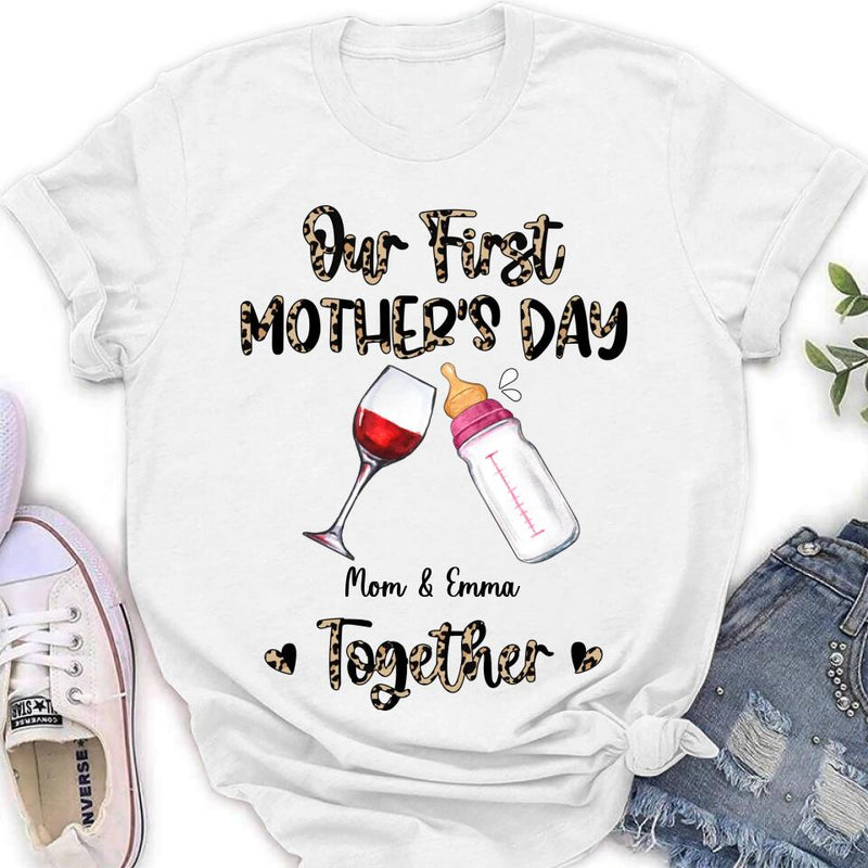 Personalized Baby Onesie/T-Shirt - Mother's Day Gift Idea For Baby/Mom - Our First Mother's Day Together