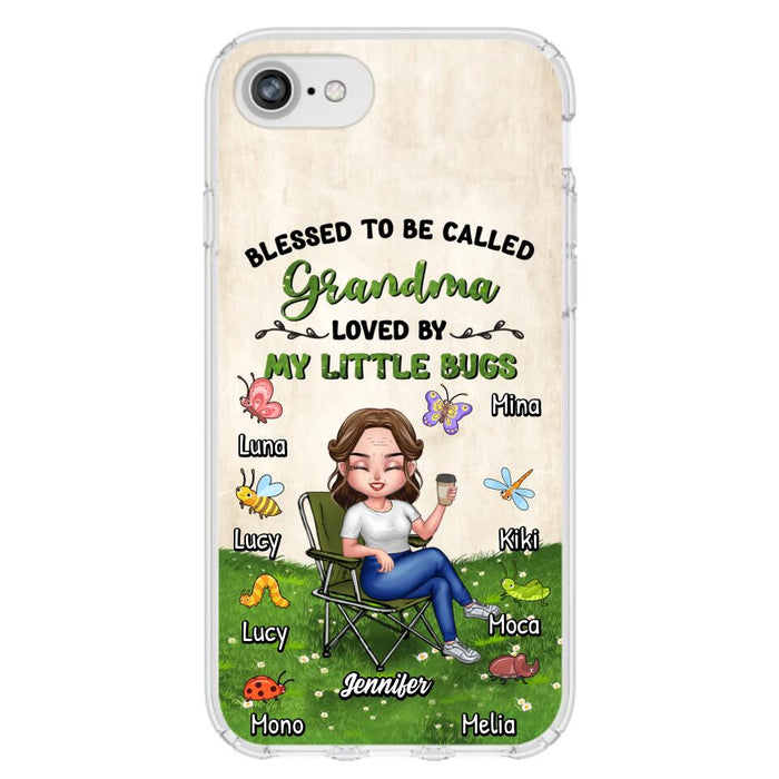 Custom Personalized Grandma Phone Case - Upto 8 Bugs - Gift Idea For Mother's Day/Garden Lovers - Blessed To Be Called Grandma Loved By My Little Bugs - Case For iPhone & Samsung