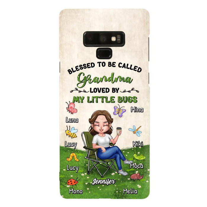 Custom Personalized Grandma Phone Case - Upto 8 Bugs - Gift Idea For Mother's Day/Garden Lovers - Blessed To Be Called Grandma Loved By My Little Bugs - Case For iPhone & Samsung