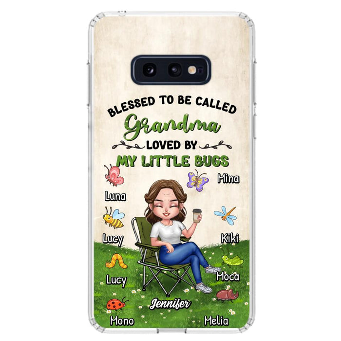 Custom Personalized Grandma Phone Case - Upto 8 Bugs - Gift Idea For Mother's Day/Garden Lovers - Blessed To Be Called Grandma Loved By My Little Bugs - Case For iPhone & Samsung