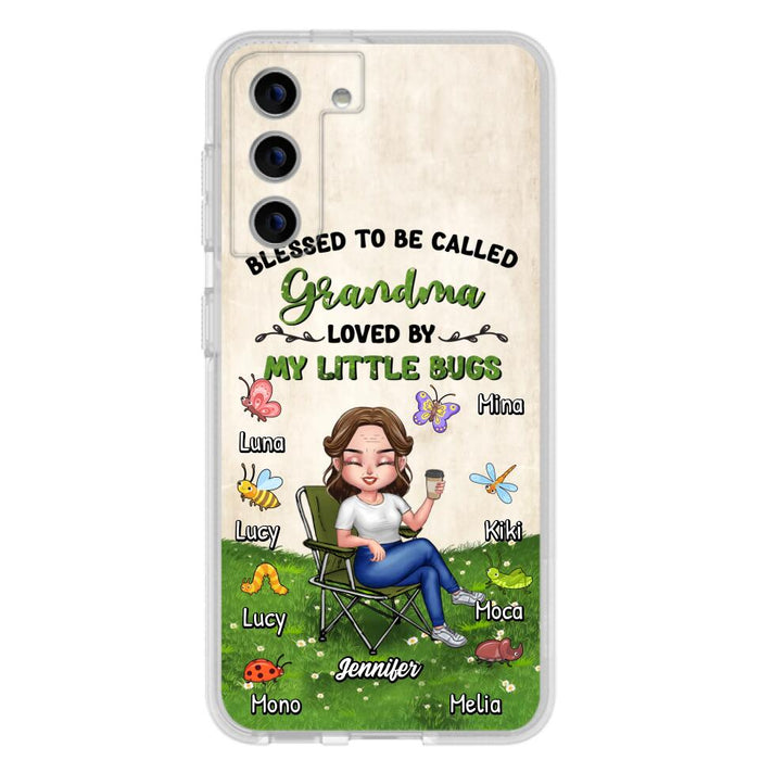 Custom Personalized Grandma Phone Case - Upto 8 Bugs - Gift Idea For Mother's Day/Garden Lovers - Blessed To Be Called Grandma Loved By My Little Bugs - Case For iPhone & Samsung