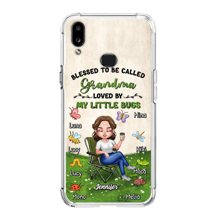 Custom Personalized Grandma Phone Case - Upto 8 Bugs - Gift Idea For Mother's Day/Garden Lovers - Blessed To Be Called Grandma Loved By My Little Bugs - Case For iPhone & Samsung