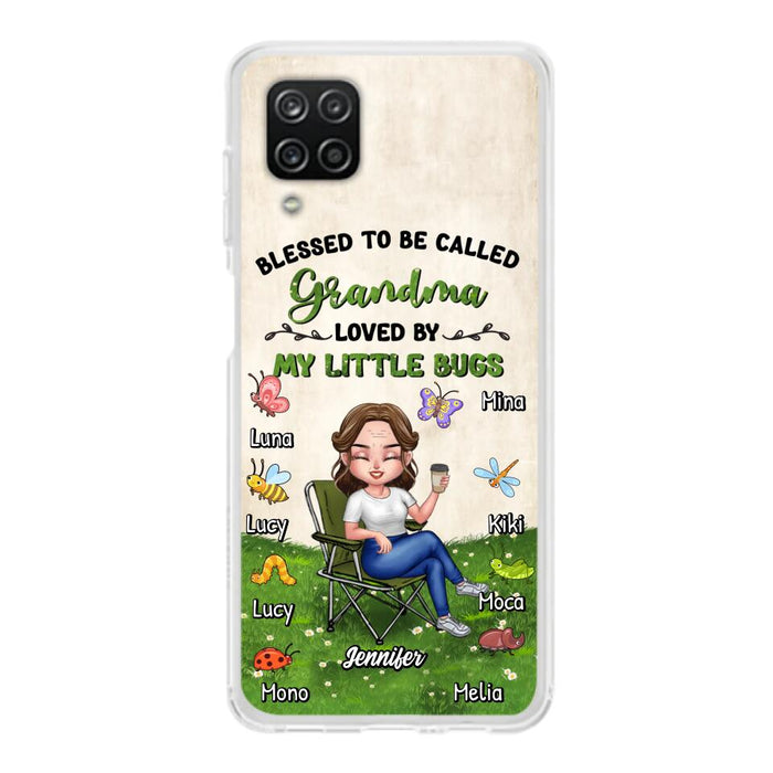 Custom Personalized Grandma Phone Case - Upto 8 Bugs - Gift Idea For Mother's Day/Garden Lovers - Blessed To Be Called Grandma Loved By My Little Bugs - Case For iPhone & Samsung