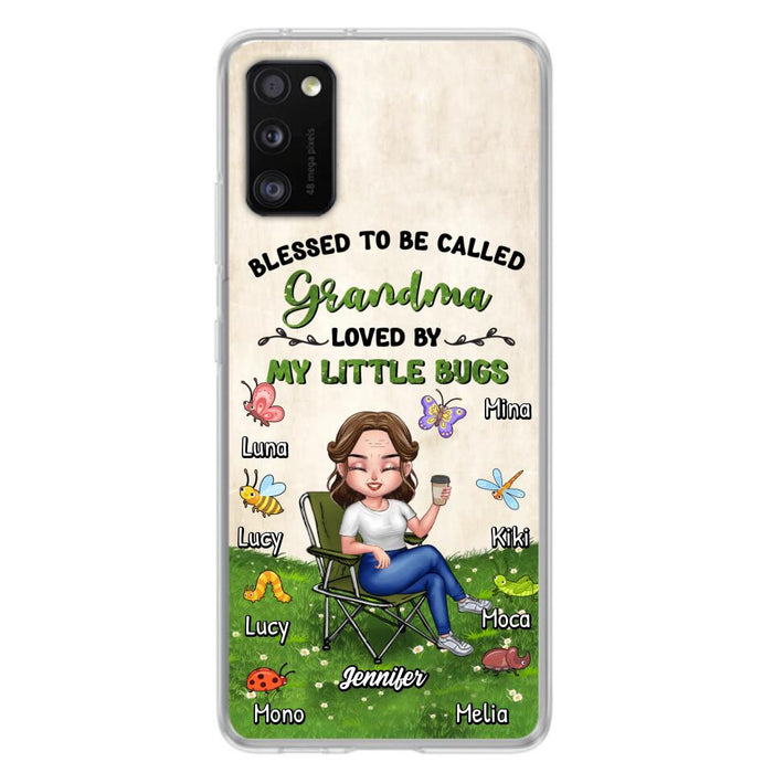 Custom Personalized Grandma Phone Case - Upto 8 Bugs - Gift Idea For Mother's Day/Garden Lovers - Blessed To Be Called Grandma Loved By My Little Bugs - Case For iPhone & Samsung