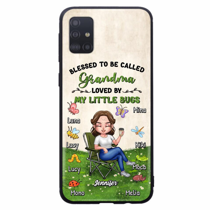 Custom Personalized Grandma Phone Case - Upto 8 Bugs - Gift Idea For Mother's Day/Garden Lovers - Blessed To Be Called Grandma Loved By My Little Bugs - Case For iPhone & Samsung