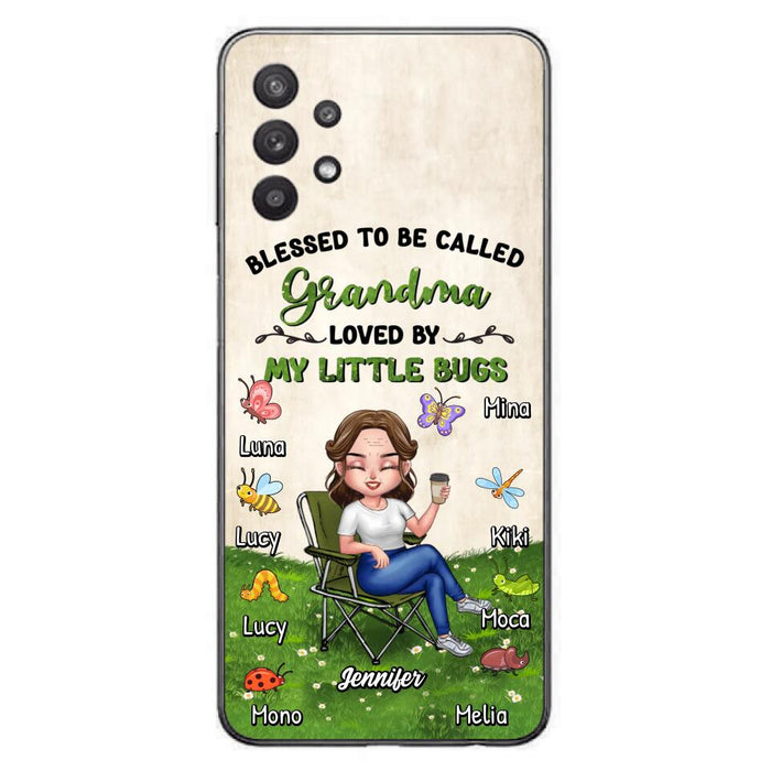 Custom Personalized Grandma Phone Case - Upto 8 Bugs - Gift Idea For Mother's Day/Garden Lovers - Blessed To Be Called Grandma Loved By My Little Bugs - Case For iPhone & Samsung