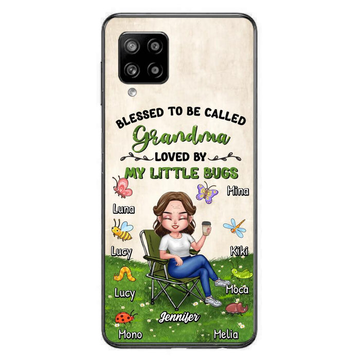 Custom Personalized Grandma Phone Case - Upto 8 Bugs - Gift Idea For Mother's Day/Garden Lovers - Blessed To Be Called Grandma Loved By My Little Bugs - Case For iPhone & Samsung