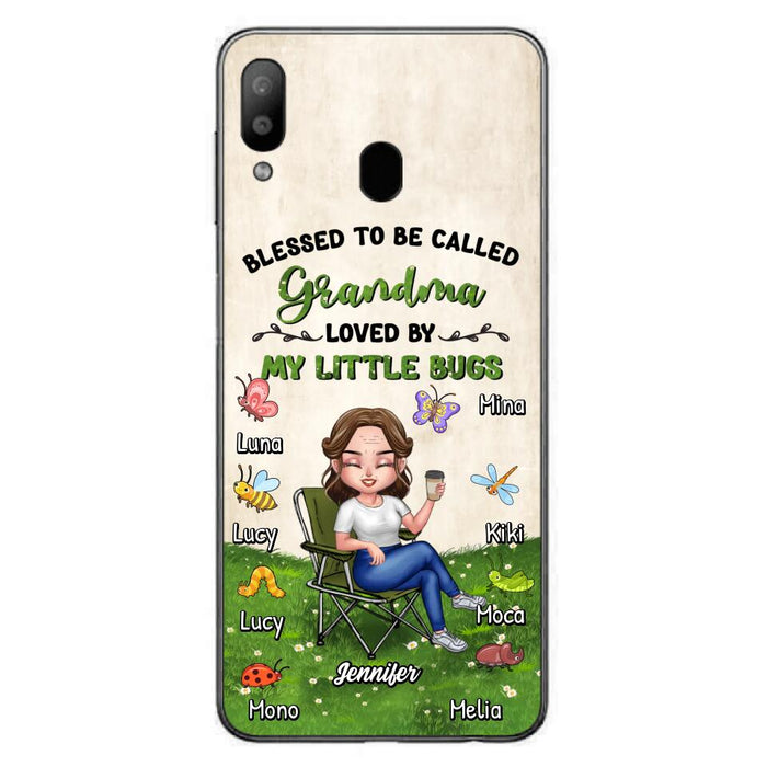 Custom Personalized Grandma Phone Case - Upto 8 Bugs - Gift Idea For Mother's Day/Garden Lovers - Blessed To Be Called Grandma Loved By My Little Bugs - Case For iPhone & Samsung