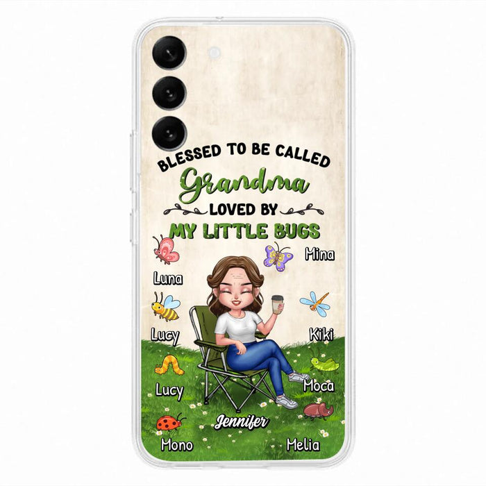 Custom Personalized Grandma Phone Case - Upto 8 Bugs - Gift Idea For Mother's Day/Garden Lovers - Blessed To Be Called Grandma Loved By My Little Bugs - Case For iPhone & Samsung