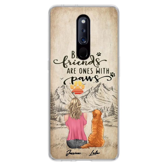 Custom Personalized Dog Mom Phone Case - Upto 5 Dogs - Gift Idea For Mother's Day/Dog Lovers - Best Friends Are Ones With Paws - Case For Xiaomi/ Oppo/ Huawei