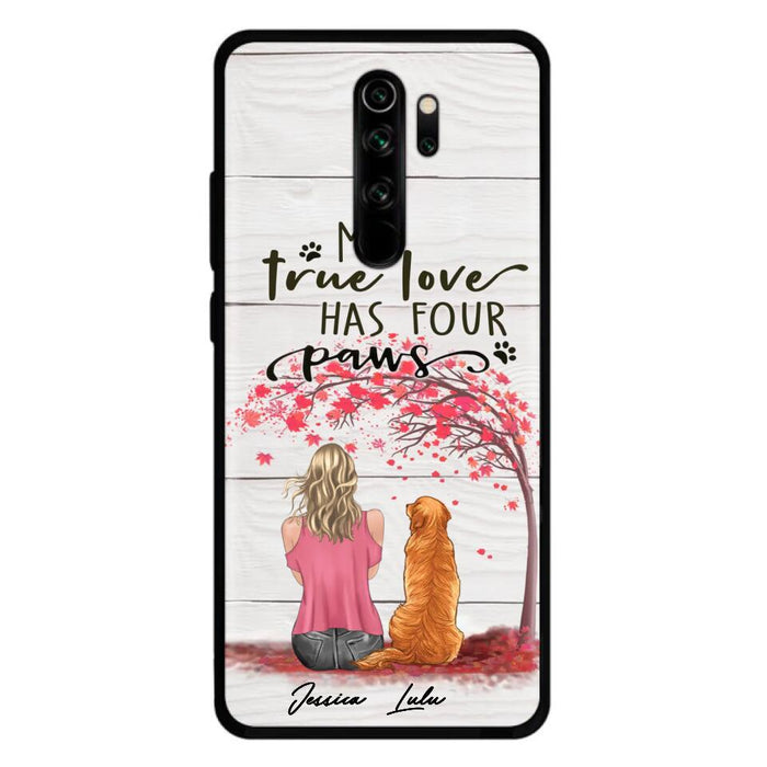 Custom Personalized Dog Mom Phone Case - Upto 5 Dogs - Gift Idea For Mother's Day/Dog Lovers - My True Love Has Four Paws - Case For Xiaomi/ Oppo/ Huawei