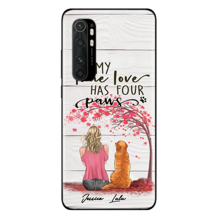 Custom Personalized Dog Mom Phone Case - Upto 5 Dogs - Gift Idea For Mother's Day/Dog Lovers - My True Love Has Four Paws - Case For Xiaomi/ Oppo/ Huawei