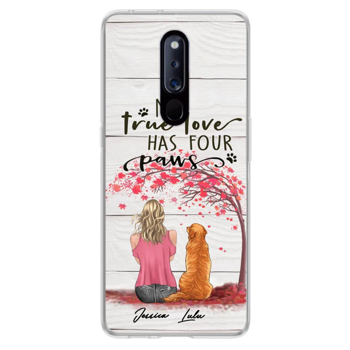 Custom Personalized Dog Mom Phone Case - Upto 5 Dogs - Gift Idea For Mother's Day/Dog Lovers - My True Love Has Four Paws - Case For Xiaomi/ Oppo/ Huawei