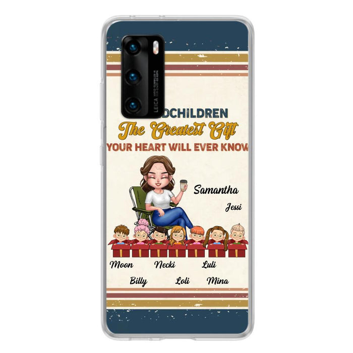 Custom Personalized Grandma Phone Case - Gift Idea For Grandma/Mother's Day - Up To 7 Kids - Grandchildren The Greatest Gift Your Heart Will Ever Know - Case For Xiaomi/Oppo/Huawei