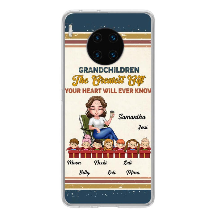 Custom Personalized Grandma Phone Case - Gift Idea For Grandma/Mother's Day - Up To 7 Kids - Grandchildren The Greatest Gift Your Heart Will Ever Know - Case For Xiaomi/Oppo/Huawei