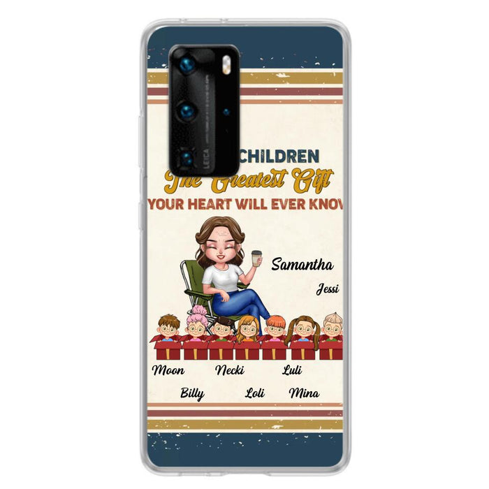 Custom Personalized Grandma Phone Case - Gift Idea For Grandma/Mother's Day - Up To 7 Kids - Grandchildren The Greatest Gift Your Heart Will Ever Know - Case For Xiaomi/Oppo/Huawei