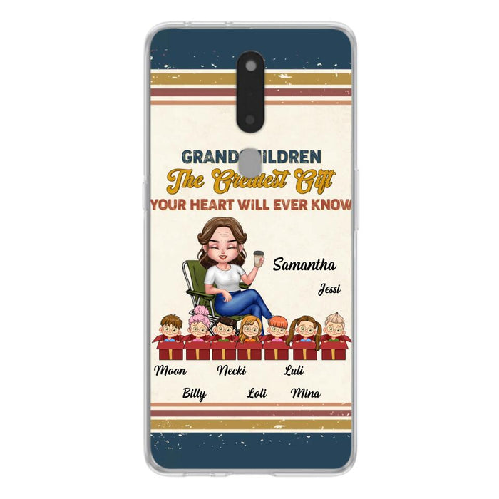 Custom Personalized Grandma Phone Case - Gift Idea For Grandma/Mother's Day - Up To 7 Kids - Grandchildren The Greatest Gift Your Heart Will Ever Know - Case For Xiaomi/Oppo/Huawei