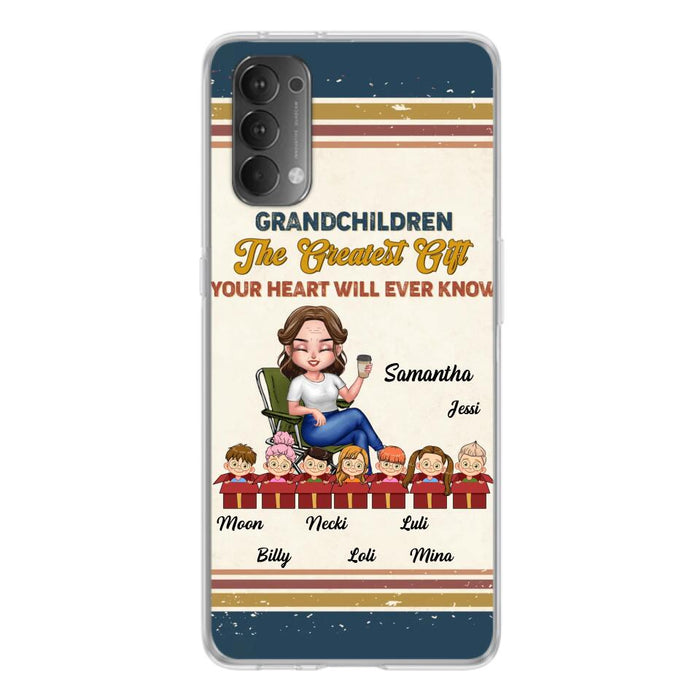 Custom Personalized Grandma Phone Case - Gift Idea For Grandma/Mother's Day - Up To 7 Kids - Grandchildren The Greatest Gift Your Heart Will Ever Know - Case For Xiaomi/Oppo/Huawei