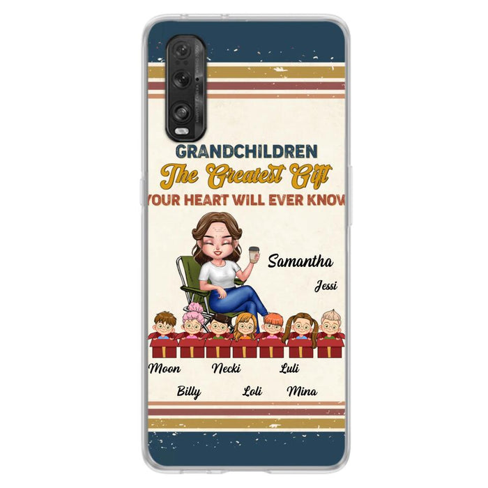 Custom Personalized Grandma Phone Case - Gift Idea For Grandma/Mother's Day - Up To 7 Kids - Grandchildren The Greatest Gift Your Heart Will Ever Know - Case For Xiaomi/Oppo/Huawei