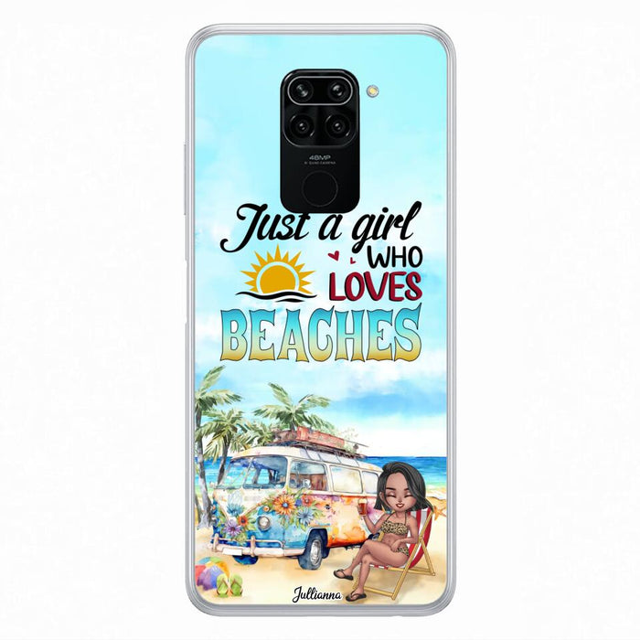 Custom Personalized Beach Girl Phone Case - Gift For Beach Girls/Beach Lovers - Just A Girl Who Loves Beaches - Cases For Xiaomi/ Oppo/ Huawei