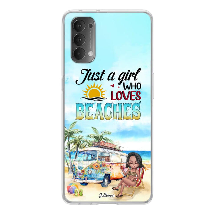 Custom Personalized Beach Girl Phone Case - Gift For Beach Girls/Beach Lovers - Just A Girl Who Loves Beaches - Cases For Xiaomi/ Oppo/ Huawei