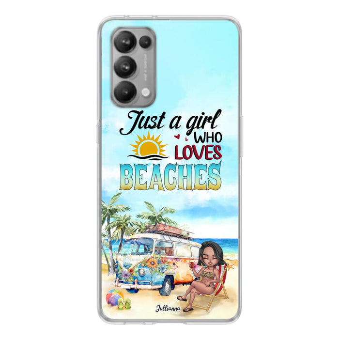 Custom Personalized Beach Girl Phone Case - Gift For Beach Girls/Beach Lovers - Just A Girl Who Loves Beaches - Cases For Xiaomi/ Oppo/ Huawei