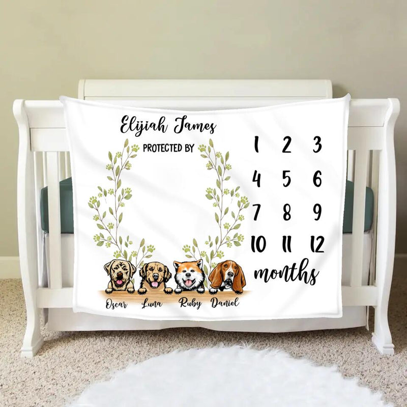 Custom Personalized Pets Kid Fleece Blanket - Gift Idea For Baby/Dog/Cat Lovers