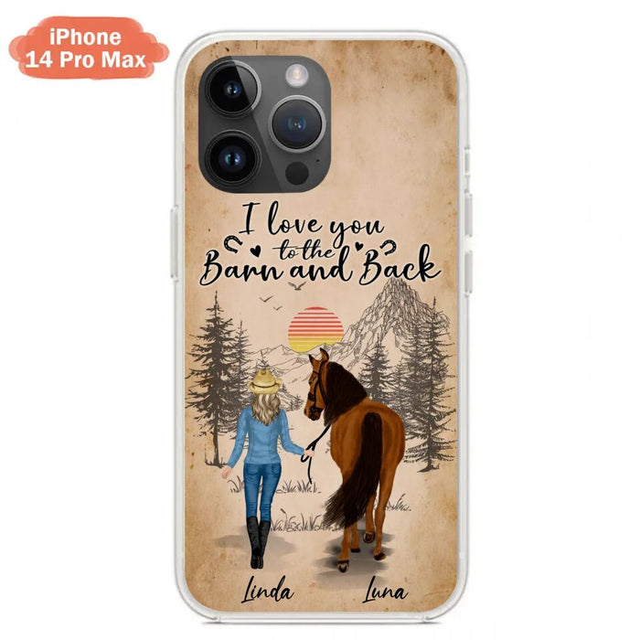 Custom Personalized Horse Girl Phone Case - Gift Idea For Horse Lovers/Girl - Upto 6 Horses - Just A Girl Who Loves Horses - Case For iPhone/Samsung