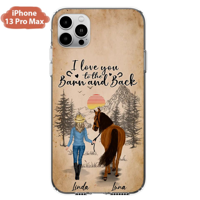 Custom Personalized Horse Girl Phone Case - Gift Idea For Horse Lovers/Girl - Upto 6 Horses - Just A Girl Who Loves Horses - Case For iPhone/Samsung