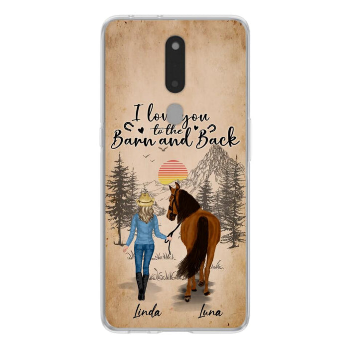 Custom Personalized Horse Girl Phone Case - Gift Idea For Horse Lovers/Girl - Upto 6 Horses - Just A Girl Who Loves Horses - Case For Oppo/Xiaomi/Huawei