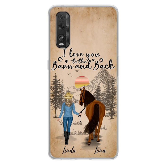 Custom Personalized Horse Girl Phone Case - Gift Idea For Horse Lovers/Girl - Upto 6 Horses - Just A Girl Who Loves Horses - Case For Oppo/Xiaomi/Huawei