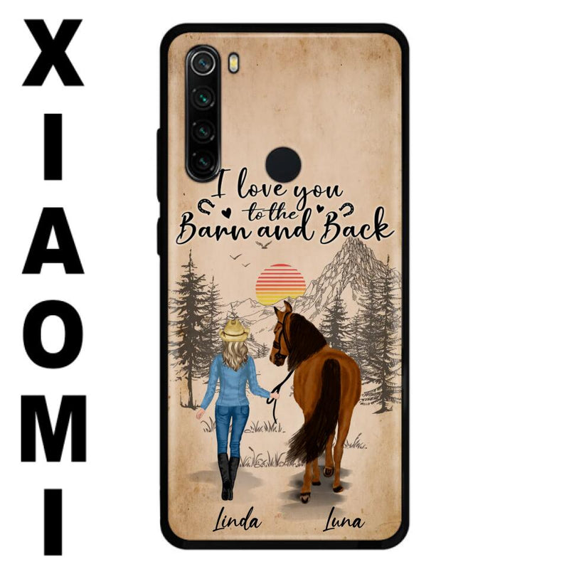 Personalized Horse Girl Phone Case - Gift Idea For Horse Lovers/Girl - Up to 6 Horses - Just A Girl Who Loves Horses - Case For Oppo/Xiaomi/Huawei