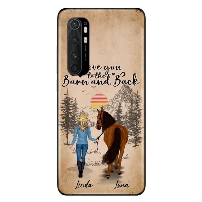 Custom Personalized Horse Girl Phone Case - Gift Idea For Horse Lovers/Girl - Upto 6 Horses - Just A Girl Who Loves Horses - Case For Oppo/Xiaomi/Huawei