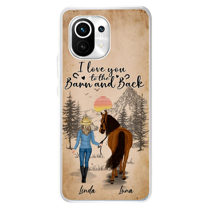 Custom Personalized Horse Girl Phone Case - Gift Idea For Horse Lovers/Girl - Upto 6 Horses - Just A Girl Who Loves Horses - Case For Oppo/Xiaomi/Huawei