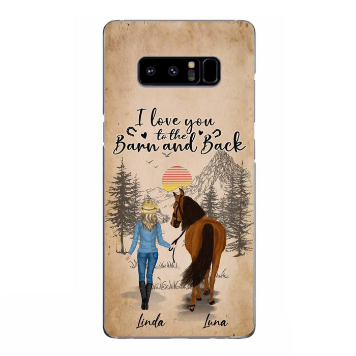 Custom Personalized Horse Girl Phone Case - Gift Idea For Horse Lovers/Girl - Upto 6 Horses - Just A Girl Who Loves Horses - Case For iPhone/Samsung