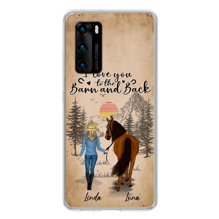 Custom Personalized Horse Girl Phone Case - Gift Idea For Horse Lovers/Girl - Upto 6 Horses - Just A Girl Who Loves Horses - Case For Oppo/Xiaomi/Huawei