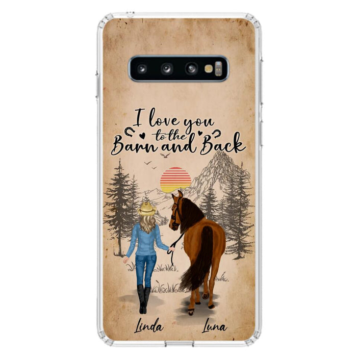 Custom Personalized Horse Girl Phone Case - Gift Idea For Horse Lovers/Girl - Upto 6 Horses - Just A Girl Who Loves Horses - Case For iPhone/Samsung