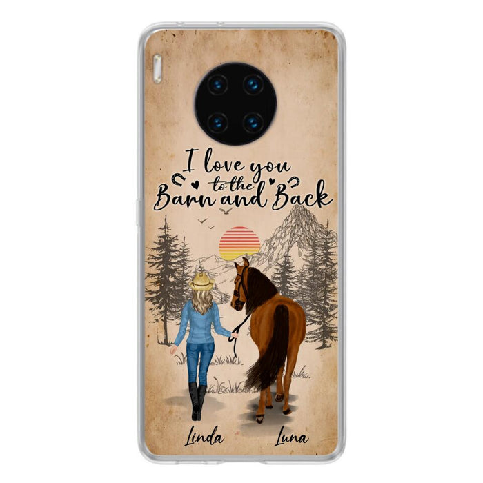 Custom Personalized Horse Girl Phone Case - Gift Idea For Horse Lovers/Girl - Upto 6 Horses - Just A Girl Who Loves Horses - Case For Oppo/Xiaomi/Huawei