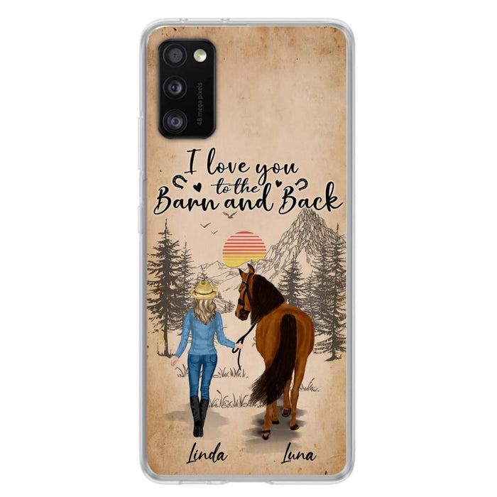 Custom Personalized Horse Girl Phone Case - Gift Idea For Horse Lovers/Girl - Upto 6 Horses - Just A Girl Who Loves Horses - Case For iPhone/Samsung