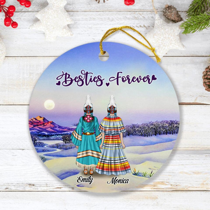 Personalized Native Ornament  - Best Gift For Friends/Sisters - Upto 5 Native American Besties/Sister