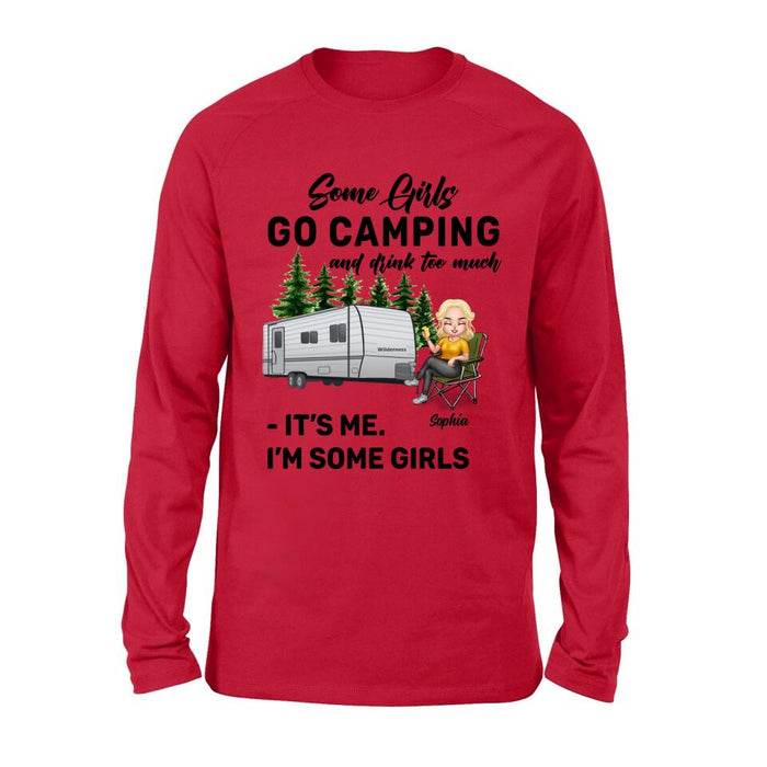 Custom Personalized Camping Lady Shirt/ Pullover Hoodie - Woman/ Couple - Gift Idea For Camping Lover